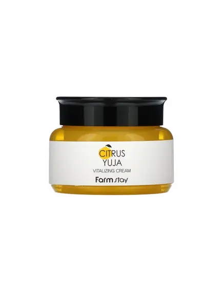 Farmstay Citrus Yuja Vitalizing Cream maitinantis veido kremas